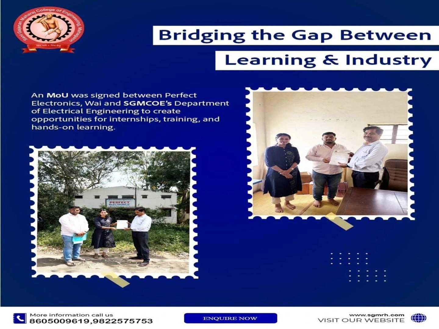 MOU Signed between Electrical Department and Perfect Electronics